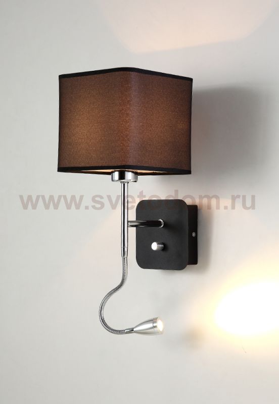 Светильник бра Crystal Lux PACO AP2 CHROME/BLACK (3461/402)