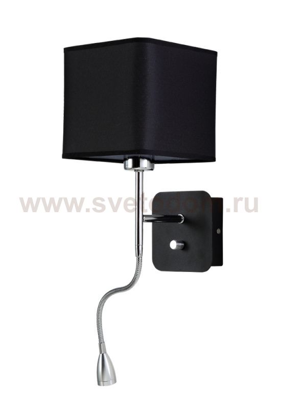 Светильник бра Crystal Lux PACO AP2 CHROME/BLACK (3461/402)