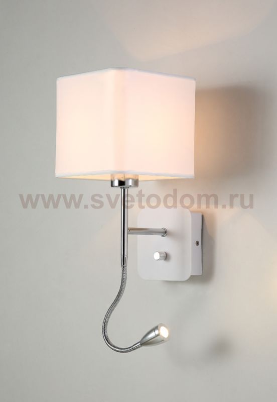 Светильник бра Crystal Lux PACO AP2 CHROME/WHITE (3460/402)