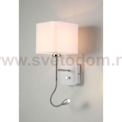 Светильник бра Crystal Lux PACO AP2 CHROME/WHITE (3460/402)