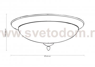 Потолочный светильник Lucia Tucci pietra isola 130.3