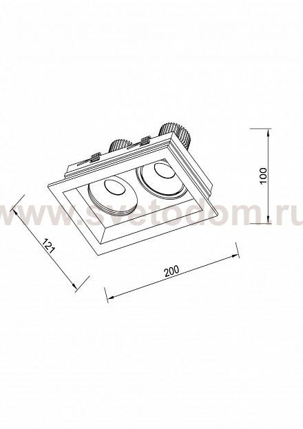 Светильник Lucia Tucci PIXEL 112.2-7W*2-WT