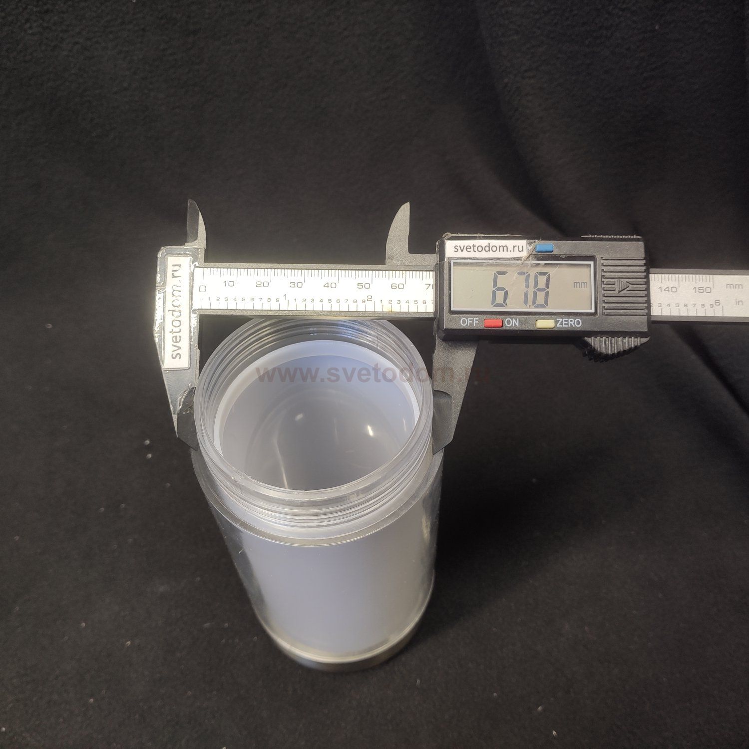 Плафон для уличных светильников акриловый двойной 75*150мм A8262 Paletto