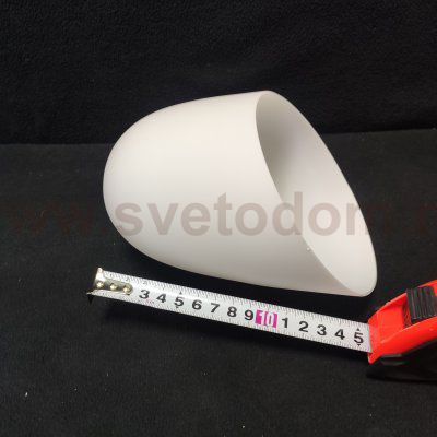 Плафон стекло белый матовый со скосом 120*165мм Е27 (43мм посадка) Евро 30107 Stefanie