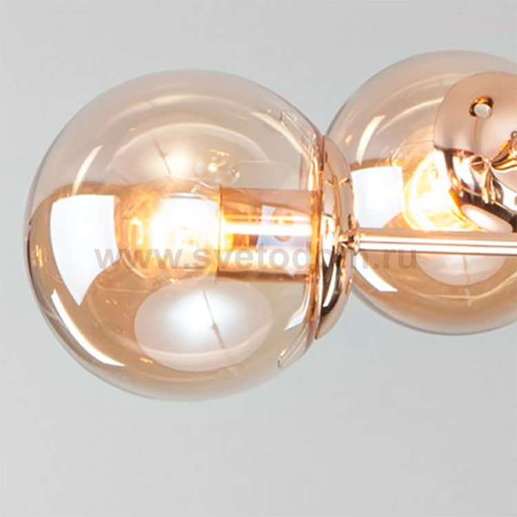 Плафон стекло янтарный 130мм (70мм посадка) Евро 30166 Ascot