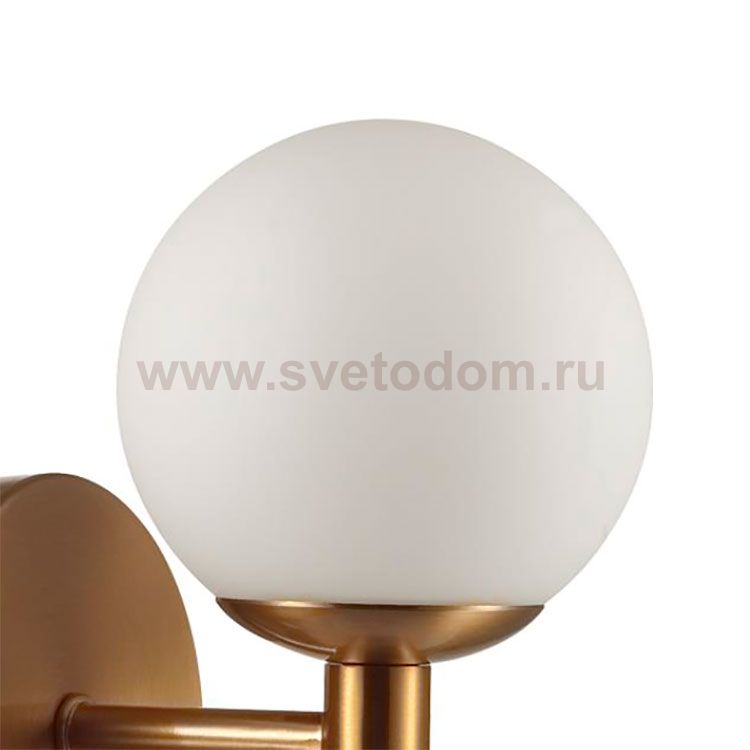 Плафон стекло шар белый матовый 100мм с резьбой 30мм OL 4359 LOLLA