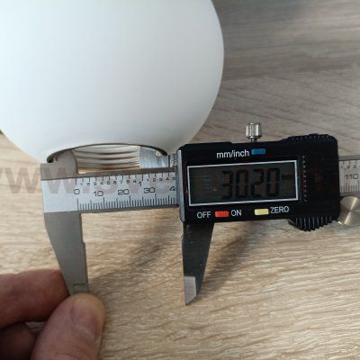 Плафон стекло шар белый матовый 100мм с резьбой 30мм OL 4359 LOLLA