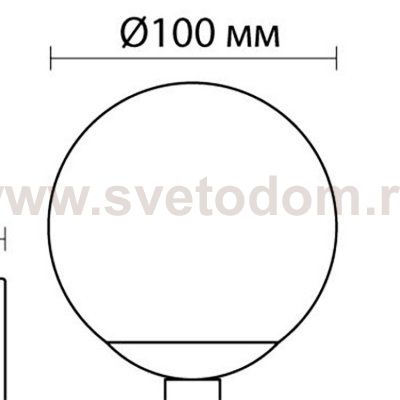 Плафон стекло шар белый матовый 100мм с резьбой 30мм OL 4359 LOLLA