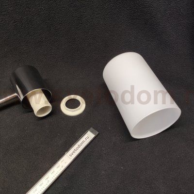 Плафон стекло матовое глазурь 80*120мм Е14 (32мм посадка) Евро 70160 Vegga V2