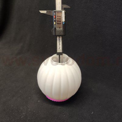 Плафон стекло с розовой каемкой 135*115мм Е27 (44мм посадка) Colosseo 71618