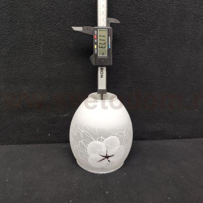 Плафон стекло с узором 110*117мм Е27 (41мм посадка) Colosseo 71619