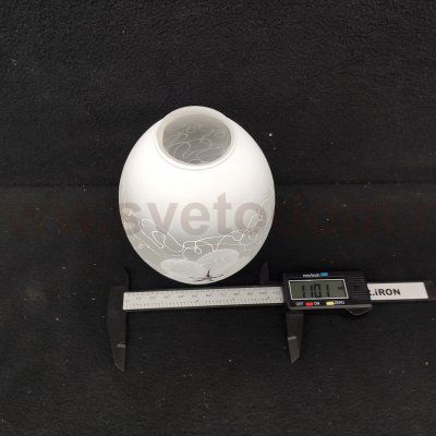 Плафон стекло с узором 110*117мм Е27 (41мм посадка) Colosseo 71619