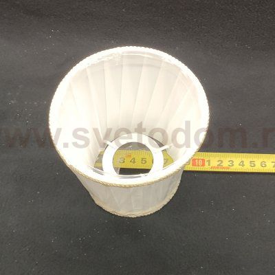 Абажур кремовый с кружевом E14 Colosseo 82121 MACEDONIA