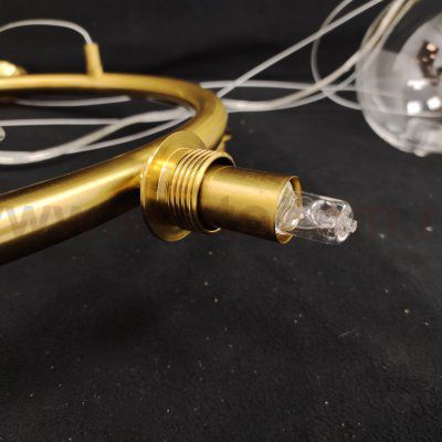 Плафон стекло прозрачный 150мм с резьбой 27мм Arte lamp A7780 ALBUS