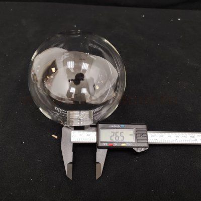 Плафон стекло прозрачный 120мм с резьбой 27мм Arte lamp A7780 ALBUS