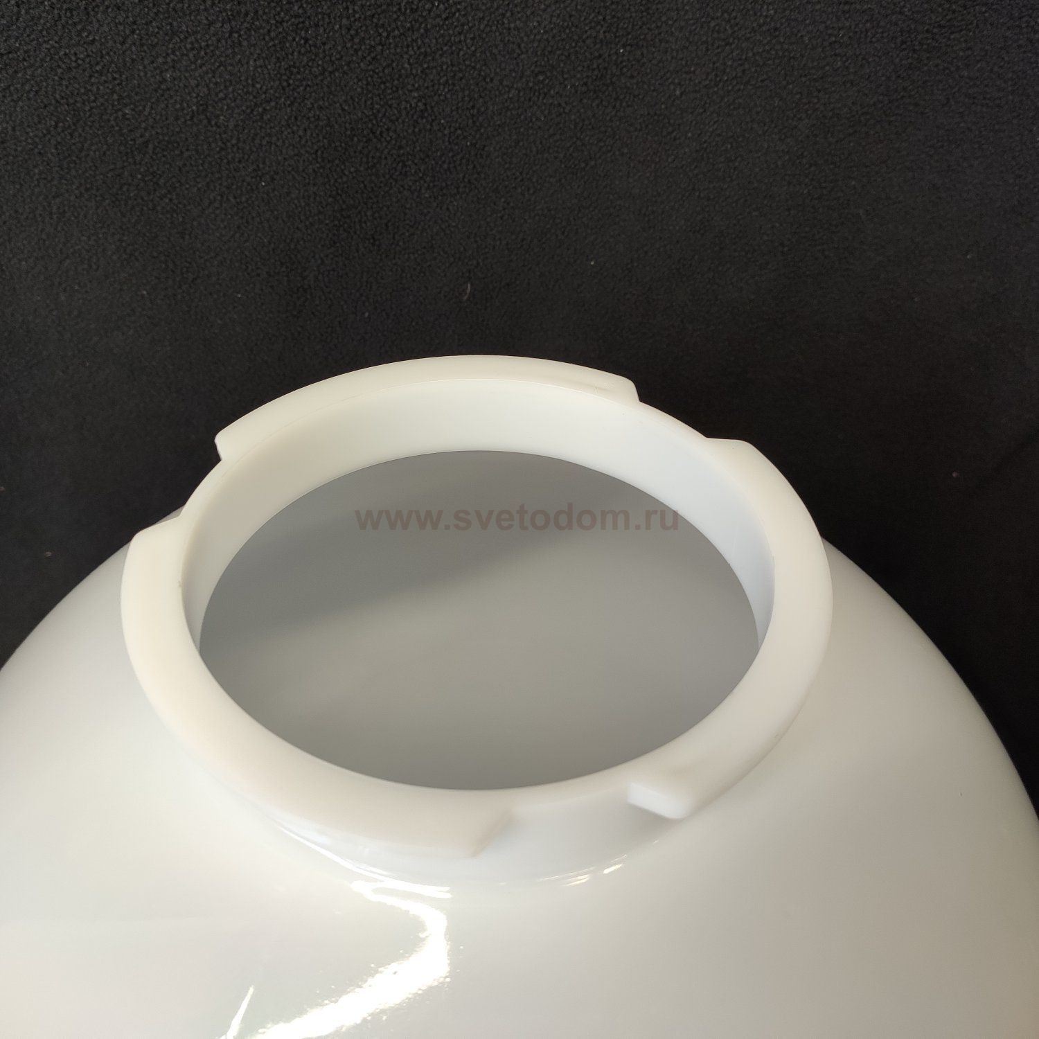 Плафон шар матовый акриловый большой 350мм (120мм посадка) для уличных светильников