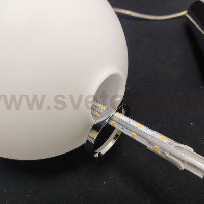 Плафон стекло с двумя отверстиями 40мм диаметром 170мм матовый белый Aployt APL.009 Arabel