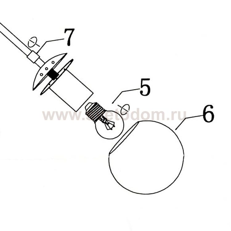 Плафон стекло янтарное 130мм (67мм посадка) Arte Lamp A1664PL/SP/AP BOLLA