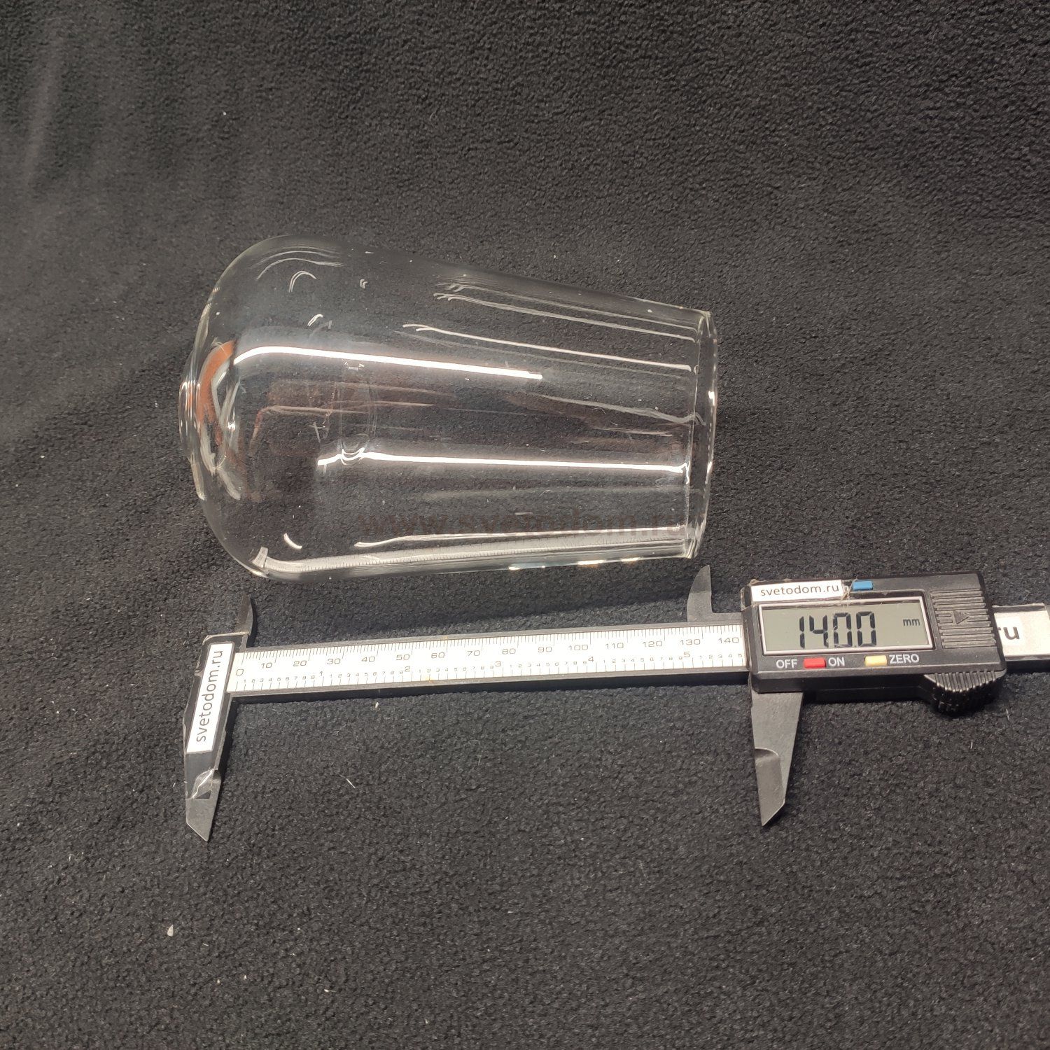 Плафон стекло прозрачное 100*140мм (34мм посадка) A1722AP STEFAN