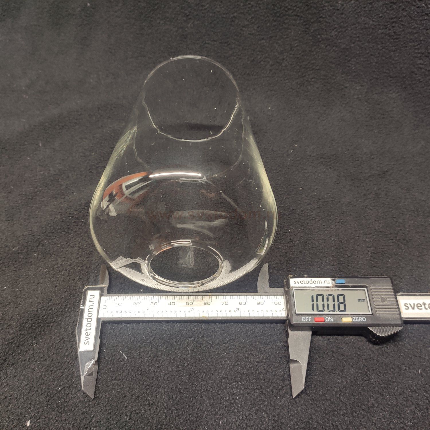 Плафон стекло прозрачное 100*140мм (34мм посадка) A1722AP STEFAN