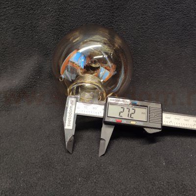 Плафон стекло янтарный 100мм с резьбой 27мм Arte lamp A2243PL/PN/LT GEMINI