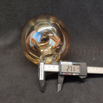 Плафон стекло янтарный 120мм с резьбой 27мм Arte lamp A2243PL/PN/LT GEMINI