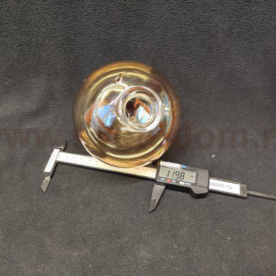 Плафон стекло янтарный 120мм с резьбой 27мм Arte lamp A2243PL/PN/LT GEMINI