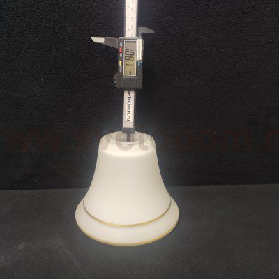 Плафон стекло бежевое с золотой каемкой 135*110мм E27 (41мм посадка) Arte Lamp A2709PL BLOSSOM