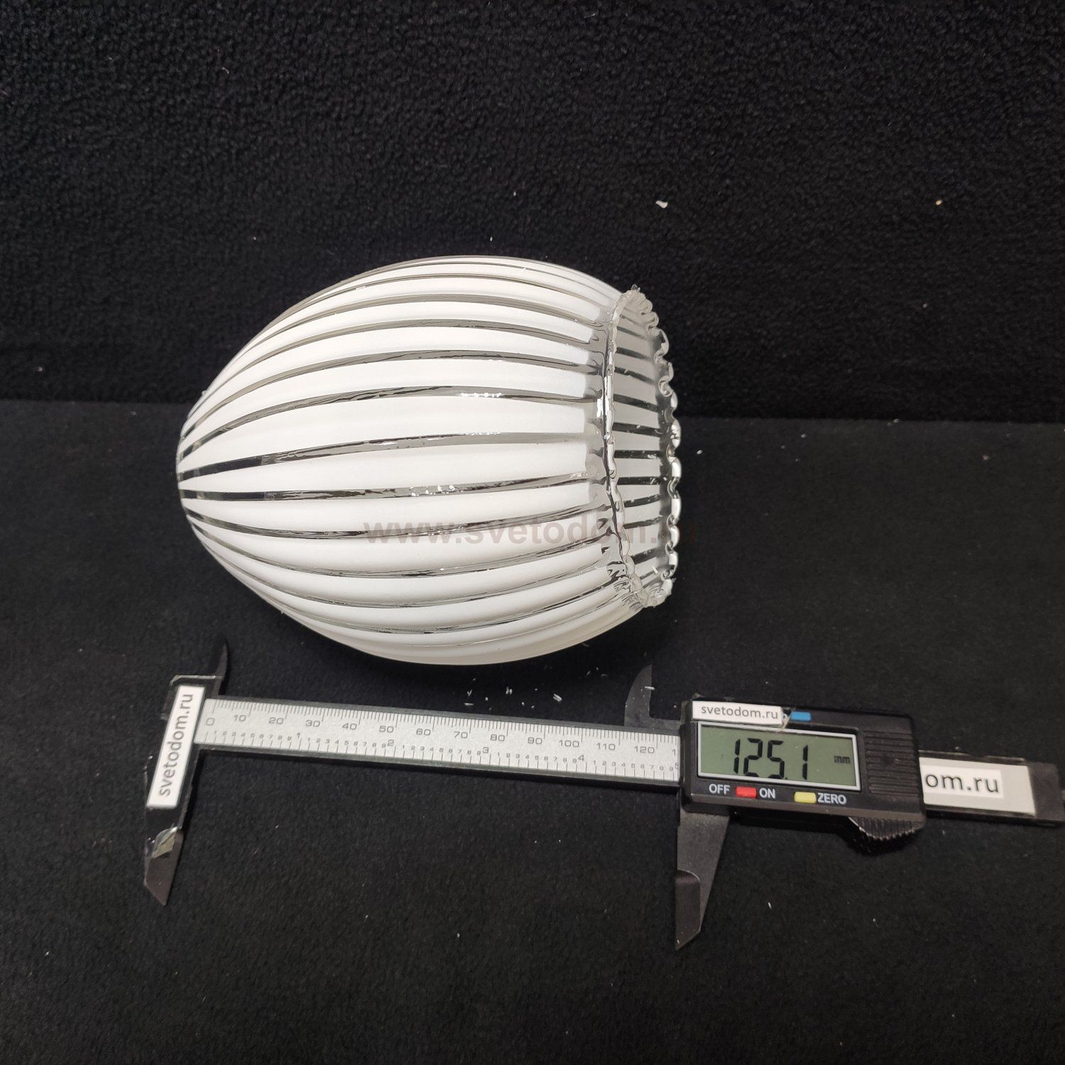 Плафон стекло полосатый 110*125мм E27 (37мм посадка) Arte lamp A2941PL ARYA