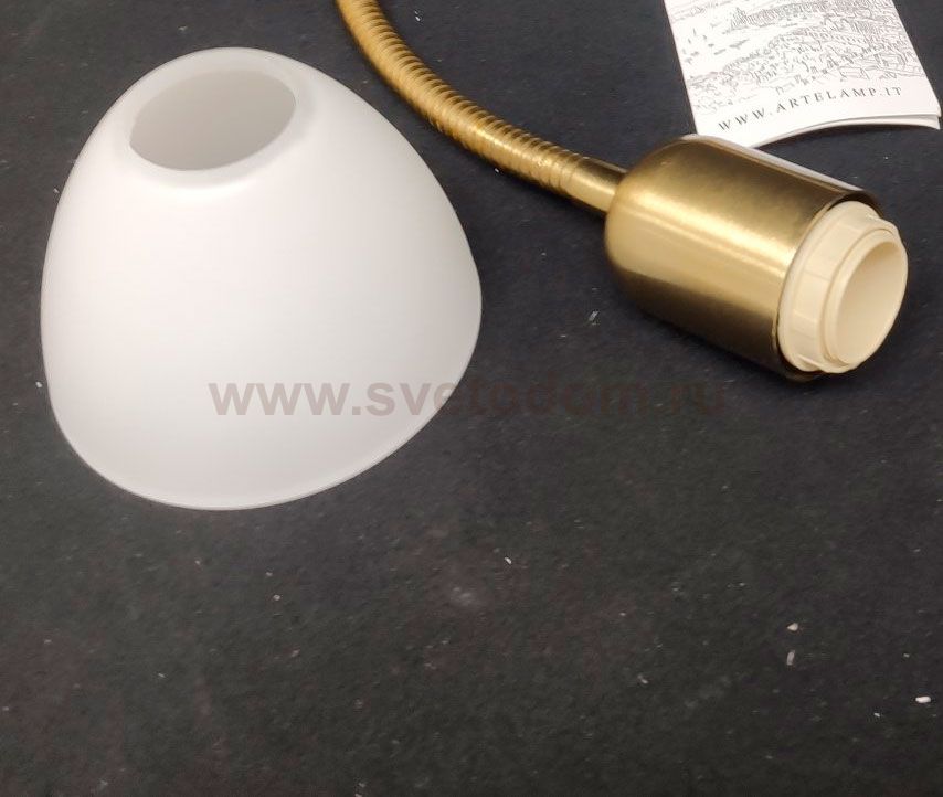 Плафон стекло матовое 85*65мм Е14 Arte lamp A3116/A3117 FALENA