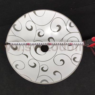 Плафон стекло 360*100мм с узором Е27 (46мм посадка) Arte lamp A3320SP-1 Cucina