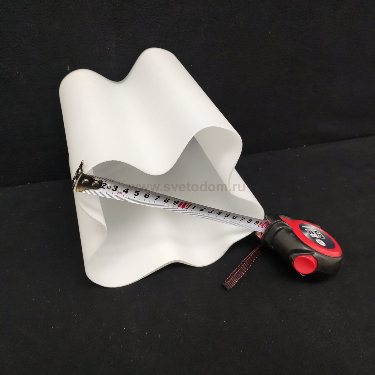 Плафон стекло гармошкой белый матовый 195*200мм E27 Arte lamp A3479PL/SP SERENATA