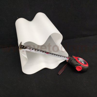 Плафон стекло гармошкой белый матовый 195*200мм E27 Arte lamp A3479PL/SP SERENATA