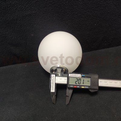 Плафон стекло белое матовое шар 100мм с наружней резьбой Arte lamp A3989 / A3988 BOLLA-PICCOLO