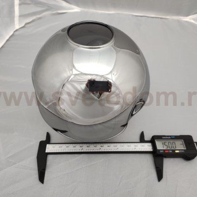Плафон стекло дымчатый зеркальный 150*160мм Е27 (44мм посадка) Arte lamp A4103SP YUKA
