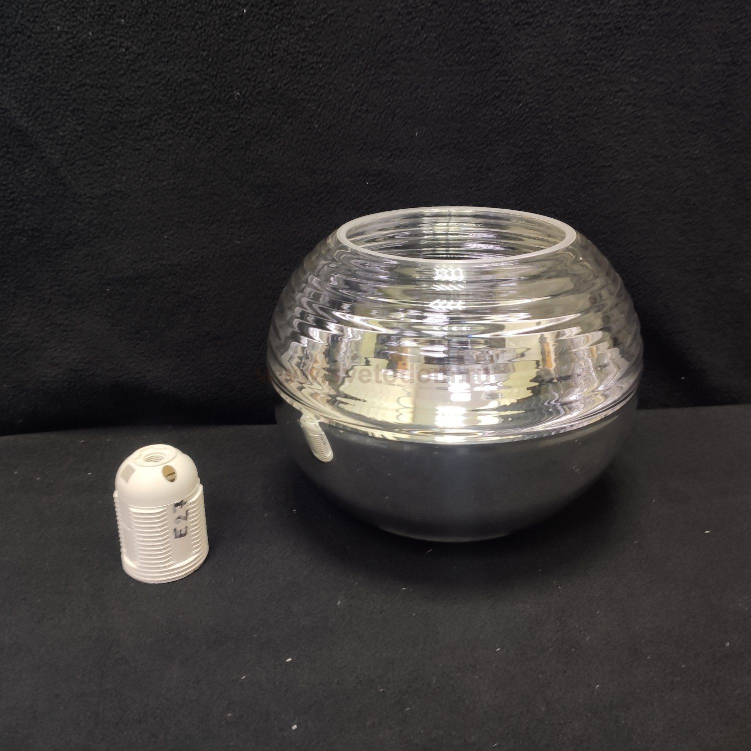 Плафон стекло зеркальный+прозрачный 180мм Е27 (42мм посадка) Arte Lamp A7761SP WAVE