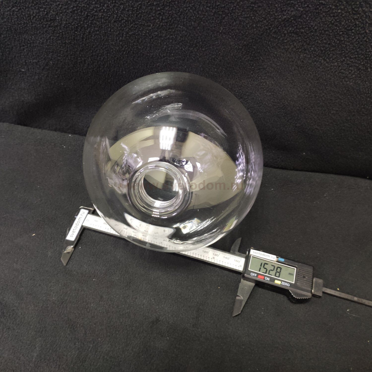 Плафон стекло шар прозрачный 153мм с резьбой 27мм Lussole LSP-8392 HARTWELL