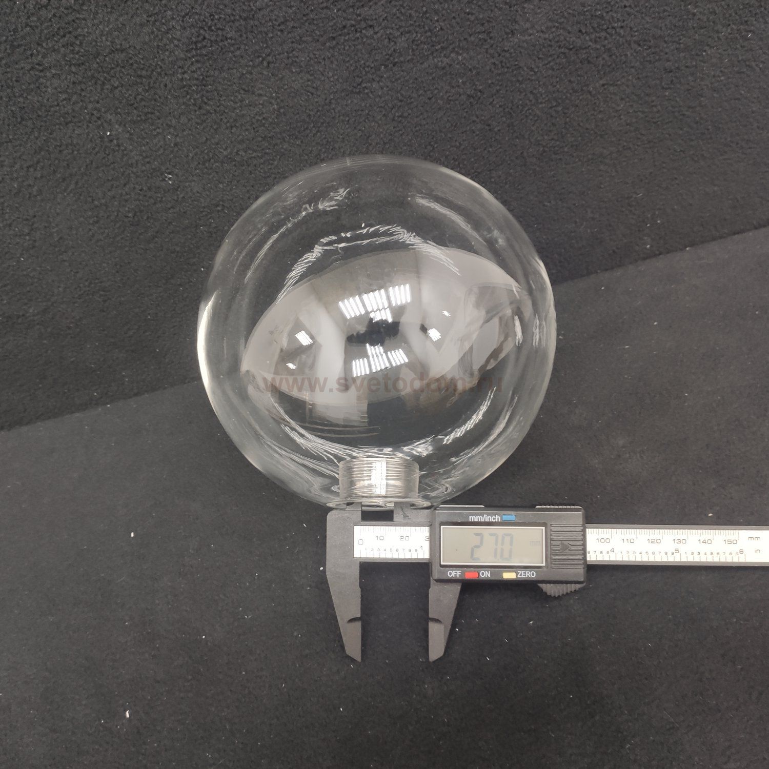 Плафон стекло прозрачное 120мм с резьбой 27мм Arte Lamp A7790AP VINCENT