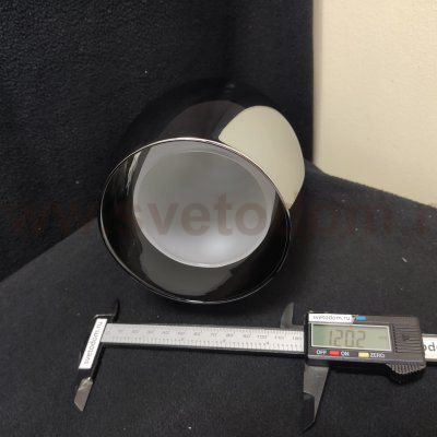 Плафон стекло двойное 120*175мм Е14 (32мм посадка) A7951 BK BARRY черный тонированный