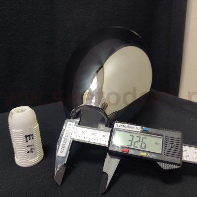 Плафон стекло двойное 120*175мм Е14 (32мм посадка) A7951 BK BARRY черный тонированный