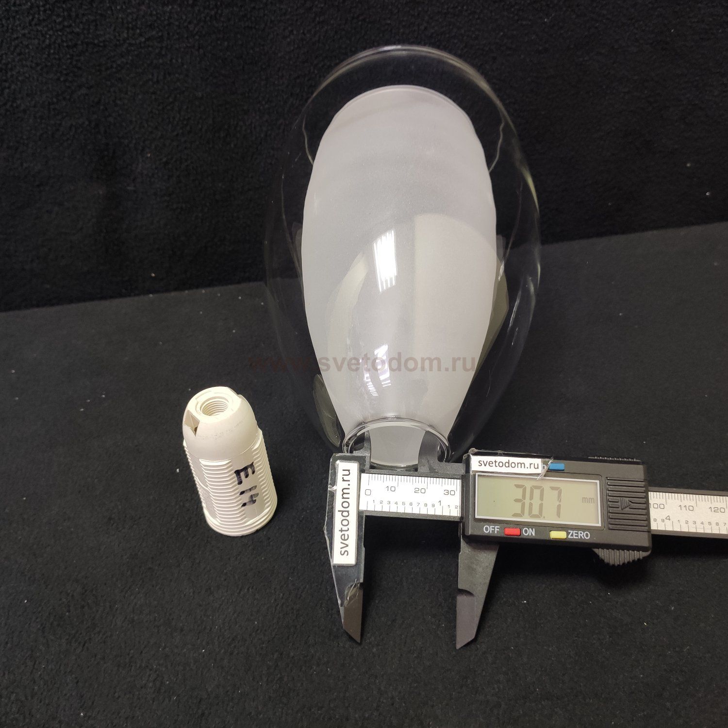 Плафон стекло двойное 120*175мм Е14 (32мм посадка) A7951SP CC BARRY белый + прозрачный