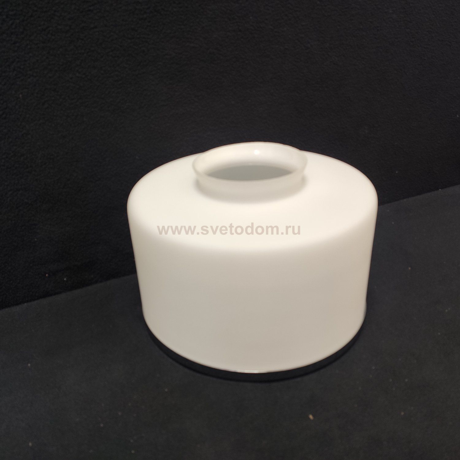 Плафон стекло матовое с каемкой хром 200мм (77мм посадка) Arte lamp A9495PL Manhattan