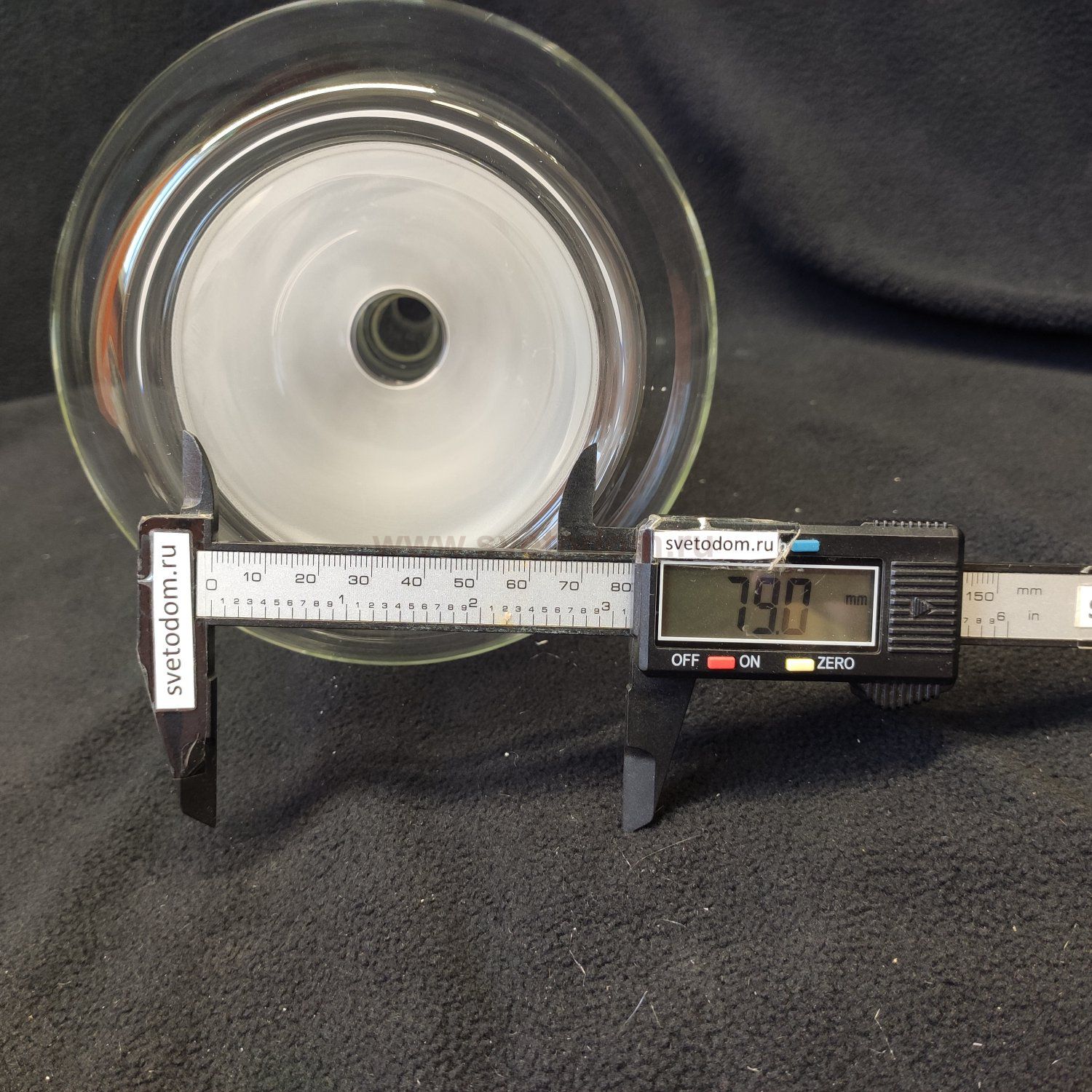 Плафон стекло двойное прозрачный+матовый малый 150*320мм для Arte Lamp A2715SP GALA