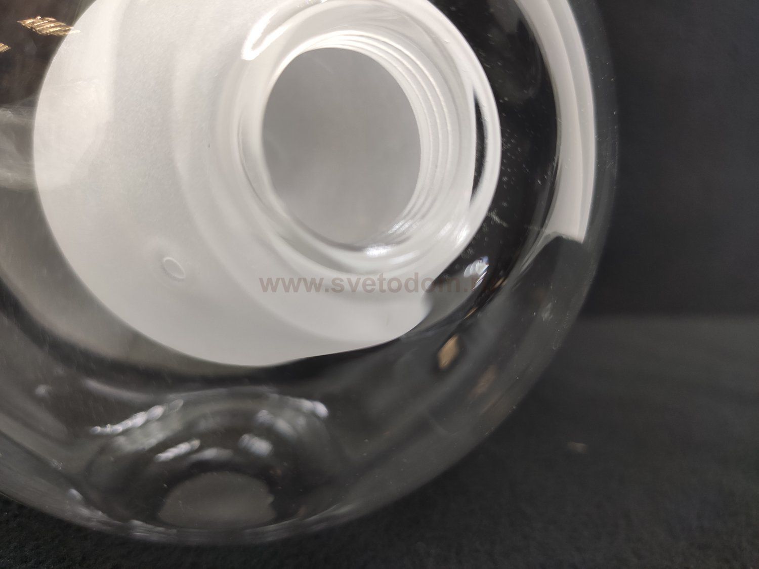 Плафон стекло прозрачное двойное 120мм с резьбой G9 20мм MD2063 Bocci Clear
