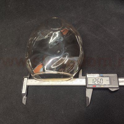 Плафон стекло янтарное 125*135мм E14 (34мм посадка) CL117 Монтана