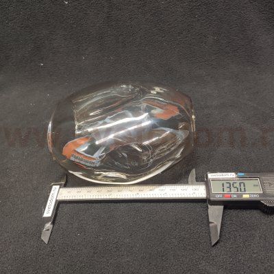 Плафон стекло янтарное 125*135мм E14 (34мм посадка) CL117 Монтана