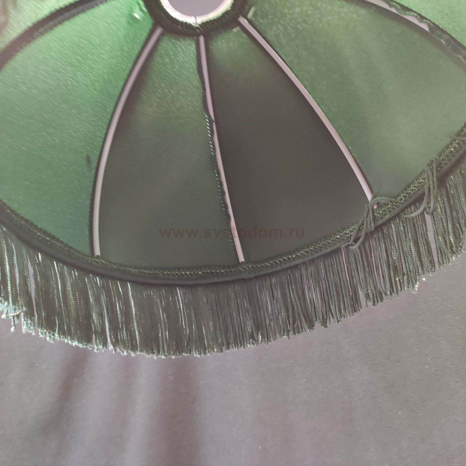 Абажур зеленый текстильный для светильников 260*160мм на стержень 12мм CL407 Базель