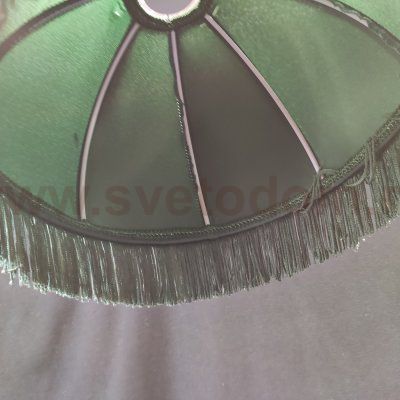 Абажур зеленый текстильный для светильников 260*160мм на стержень 12мм CL407 Базель