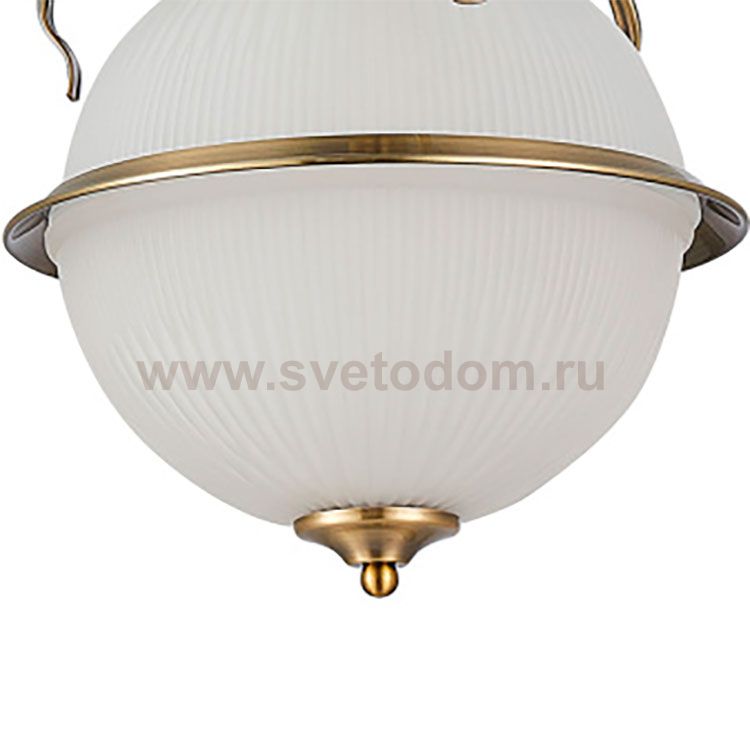 Плафон центральный стекло белое матовое 245*120мм Е27 (41мм посадка) CL434 Идальго V2