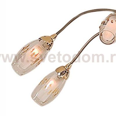 Плафон стекло двойное с декором 50*100мм с резьбой G9 20мм CL2012 Амбер